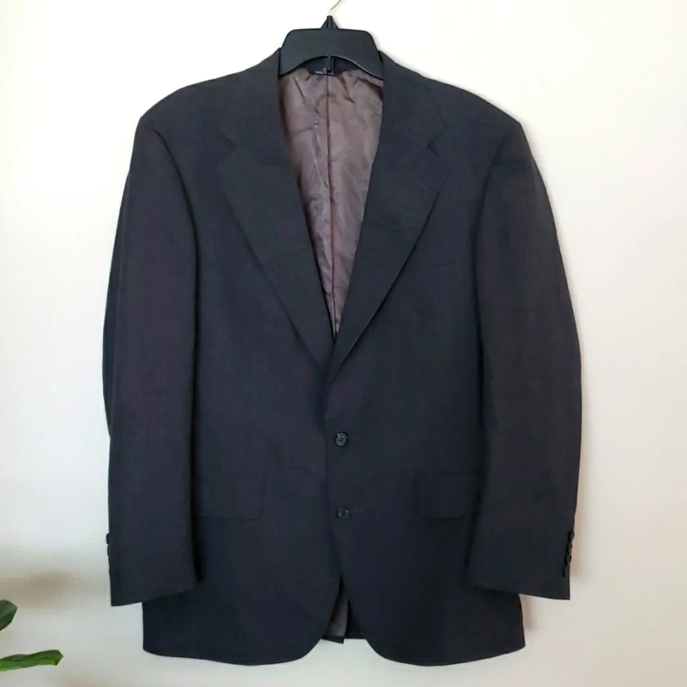 Ralph Lauren Polo University Club Blazer suit jacket, dark gray, vintage.